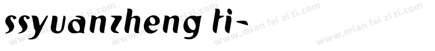 ssyuanzheng ti字体转换
